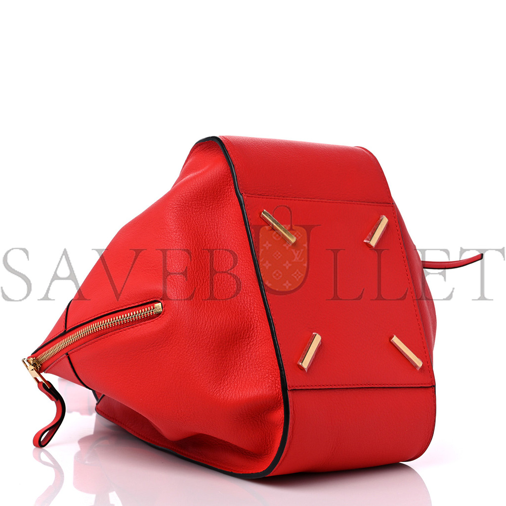 LOEWE CALFSKIN SMALL HAMMOCK SHOULDER BAG SCARLET RED (25*24*14cm)