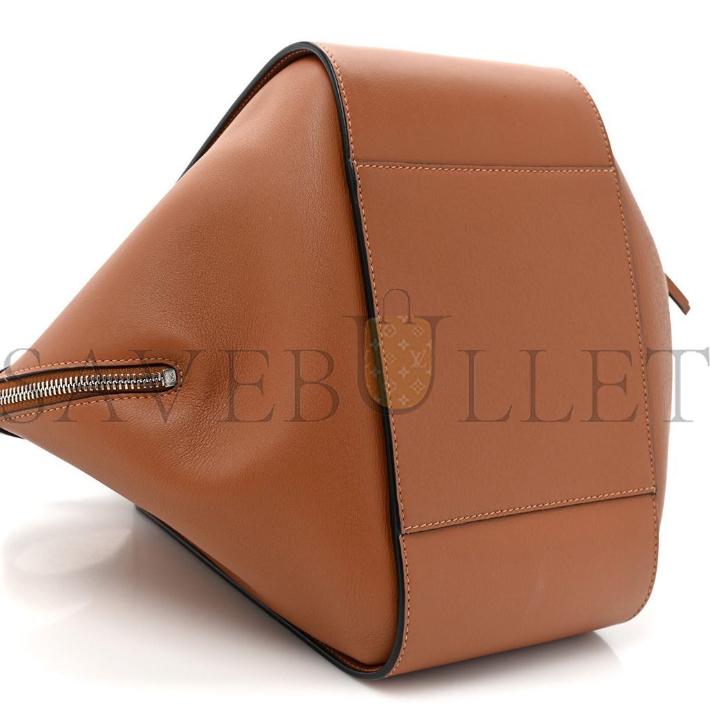 LOEWE CALFSKIN SMALL HAMMOCK SHOULDER BAG TAN (27*23*13cm)